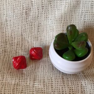 ❤️ Red earrings
